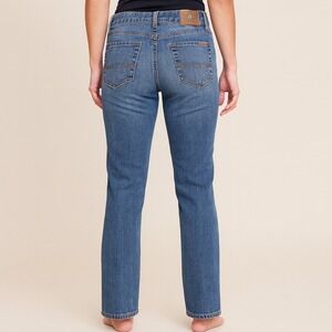 Lucky Brand Wonder Jean Dungarees Women Size 26 Bootcut Mid Rise Denim